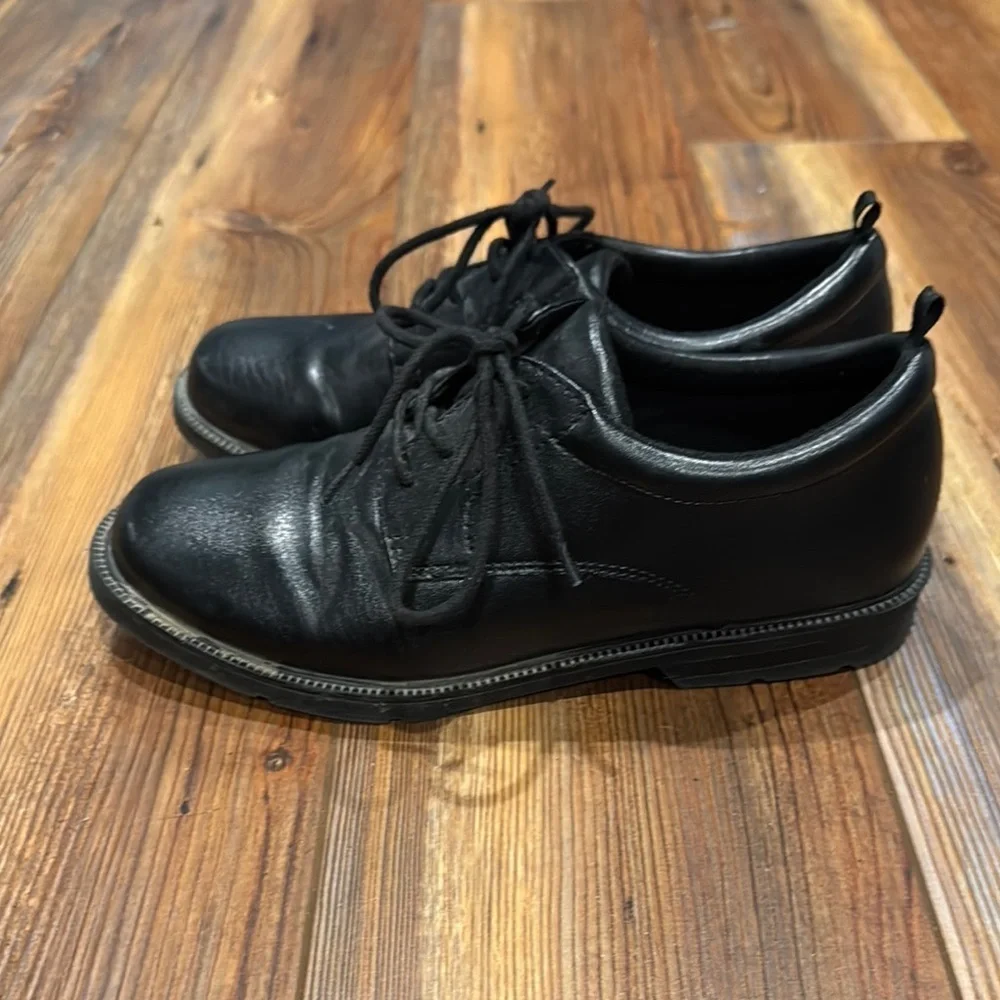Classic Black faux Leather Boys shoes